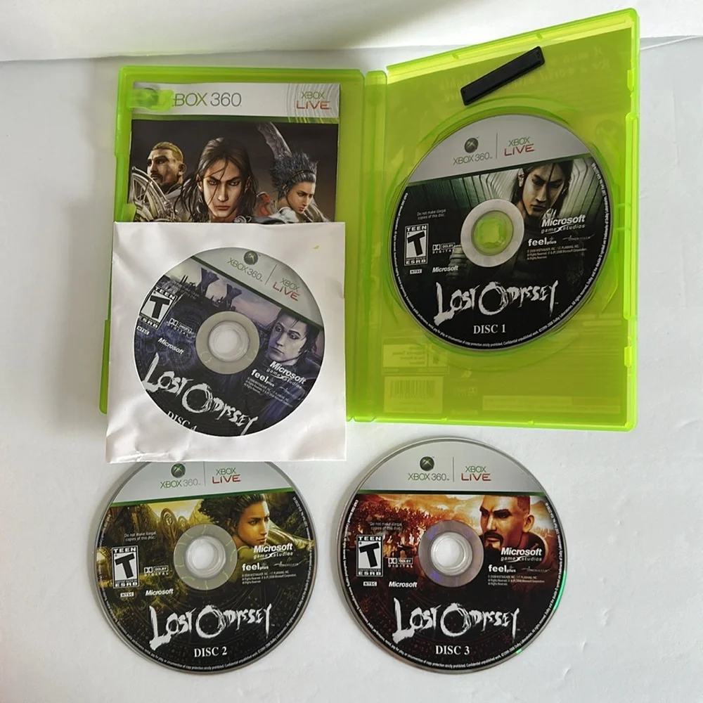 Lost Odyssey Microsoft Xbox 360 Complete in Box with Manual & Four Discs